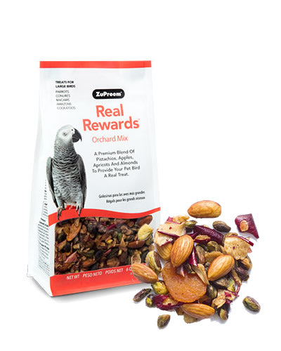 Real Reward Orchard Mix LG Birds 6oz- Zupreem