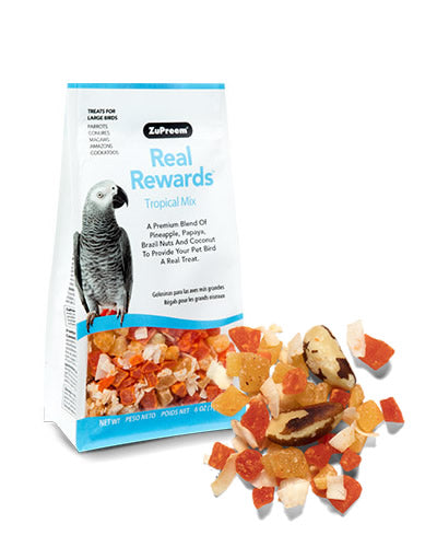 Real Reward Tropical Mix LG Birds 6oz- Zupreem