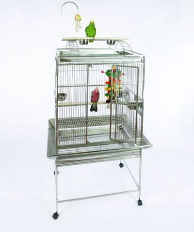 32 x 23 Play Top Stainless Steel A&E Cage