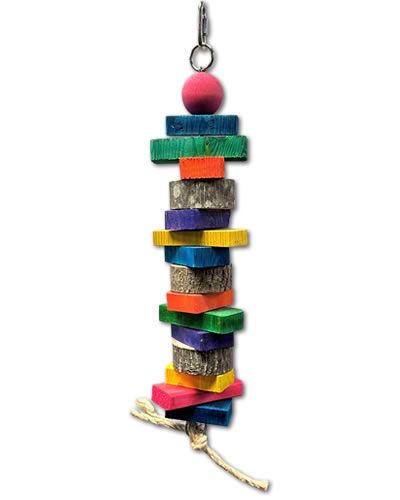 Lg Log & Block Slice - Bird Toy Creations