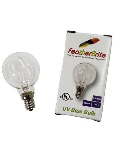 LED UV Blue Bulb With Adapter - Featherbrite