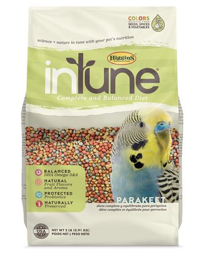 2lb InTune Parakeet Pellets - Higgins
