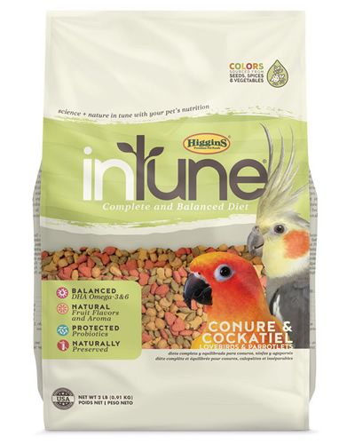 2lb InTune Tiel/Conure Pellets-Higgins