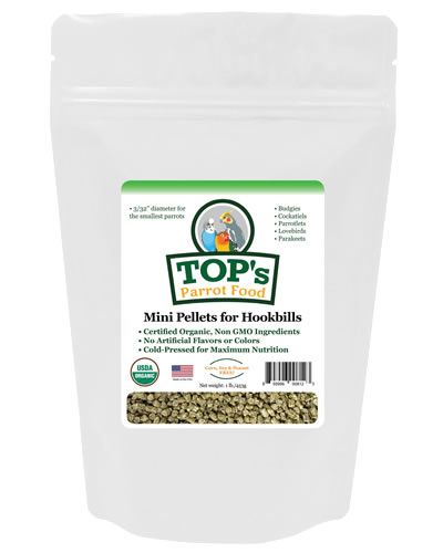 1lb Mini Pellets for Hookbills - Top's Parrot Food