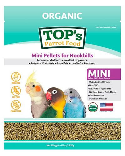 4lb Mini Pellets for Hookbills - Top's Parrot Food