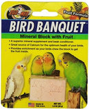 Sm Fruit Mineral Block-Zoo Med Bird Banquet