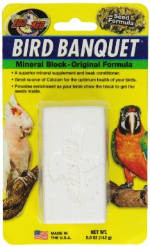 Lg Original Mineral Block-Zoo Med Bird Banquet