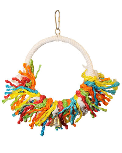 Sm/Med Sisal Rope Swing-Happy Beaks