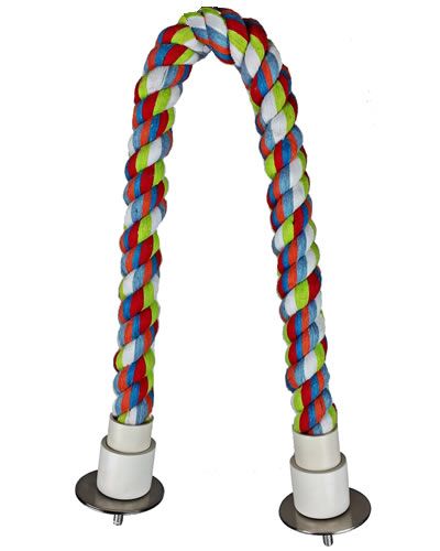 22" Small Cotton Cable Perch - Happy Beaks