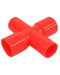 Plastic 4 Way Tube Connector