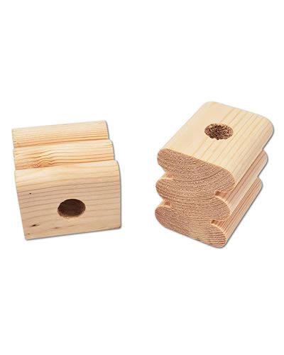 1-3/4" Natural Large Groove Block