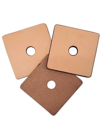 3" X 3" Vegetable Tanned Leather