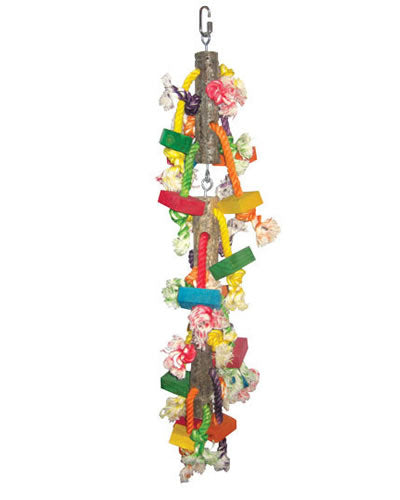 Hanging Wooden Blocks On Rope-Happy Beaks