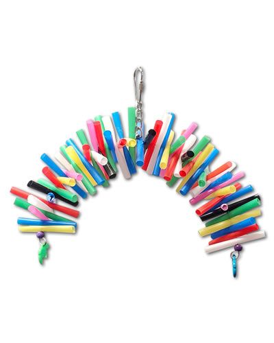 Straw Rainbow - Bird Toy Creations