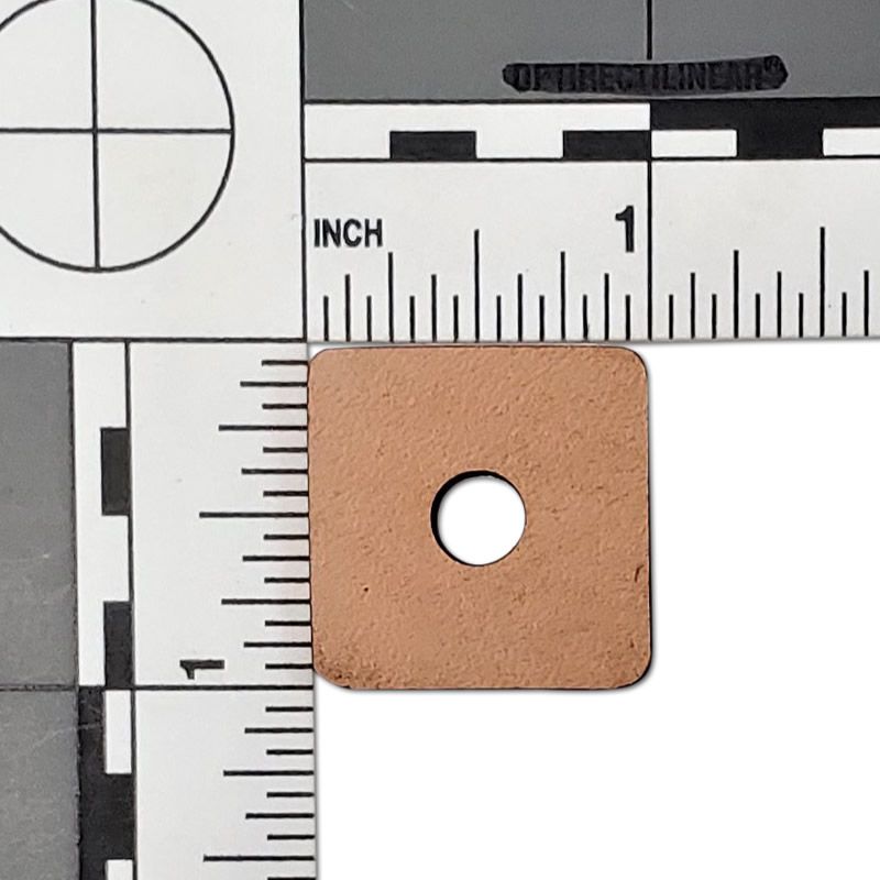 1" X 1" Vegetable Tanned Leather 10pk